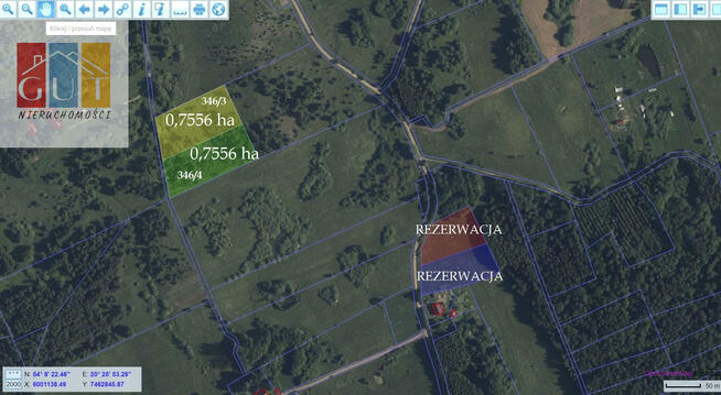 Działka rolna Runowo gm. Lidzbark Warmiński