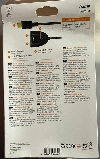 Kabel HDMI - 2xHDMI HAMA