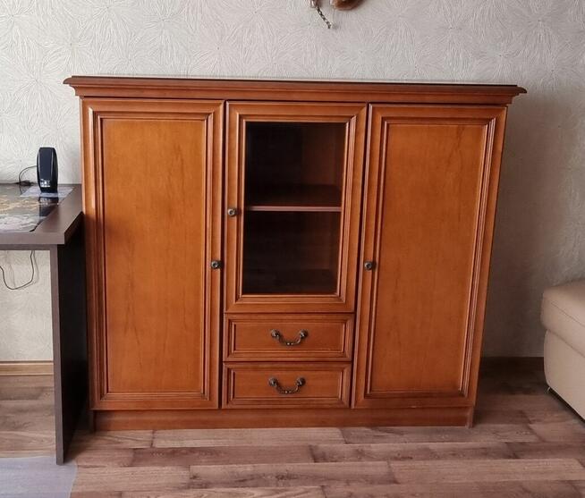 ZESTAW MEBLI DO SALONU POKOJU szafka RTV regał komoda słupek