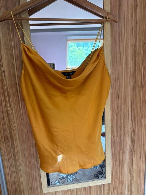 New Look żółta bluzka na ramiączkach r 38