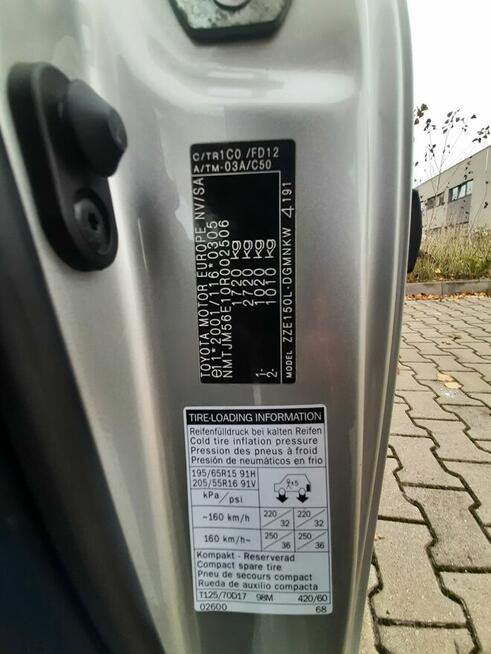 Toyota Auris 1.4, 2007, Webasto, Serwisowana, 2 właściciel