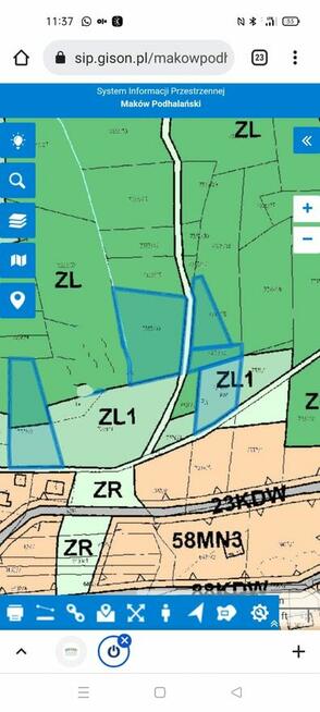 Działki tereny leśne Grzechynia/ Maków Podhalański