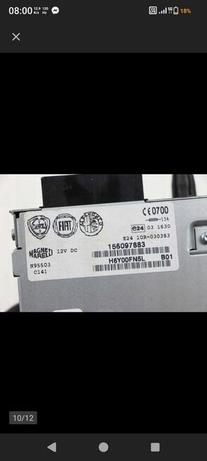 Radio alfa Romeo mito numer 156097883