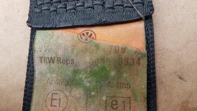 VW GOLF III 3 PAS BEZPIECZEŃSTWA PRAWY PRZÓD PRZEDNI PRAWY 1