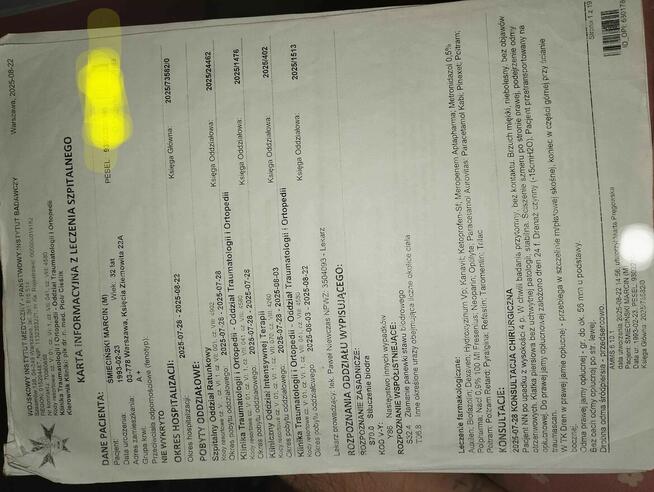 Pomoc po ciężkim wypadku