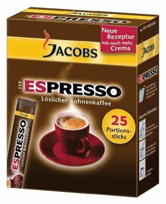 Jacobs Espresso kawa rozpuszczalna 25 paluszków x 1,8g x 2