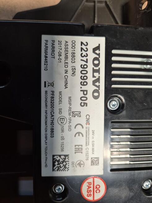 Wyświetlacz ekran panel radia nawigacja Volvo FH4 2017r.