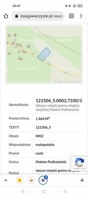 Dzialka Grzechynia/Maków Podhalański