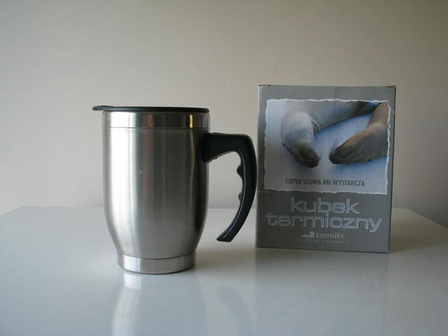 Stalowy kubek termiczny Termite z pokrywką