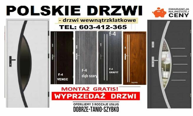 Antywłamaniowe drzwi zewnętrzne do domu i bloku z MONTAŻEM