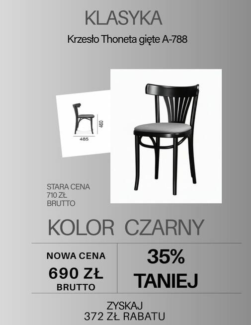 Krzesła gięte promocja