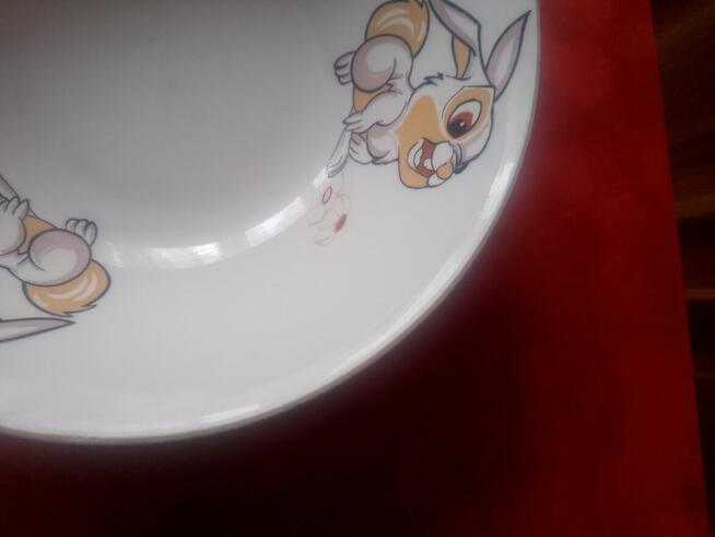 Miseczka z kolekcji Disneya króliczki z okresu PRL-U
