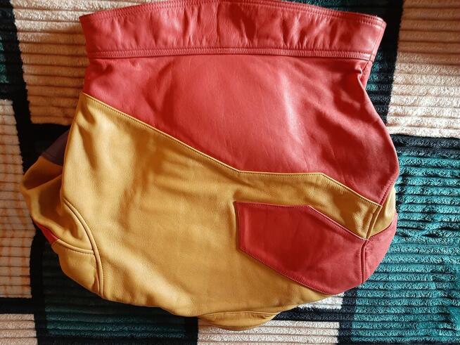 Strój komplet zestaw motocyklowy damski skóra naturalna