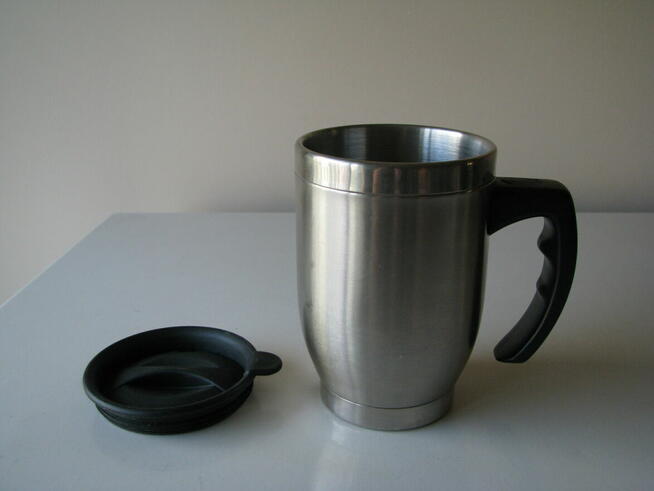 Stalowy kubek termiczny Termite z pokrywką