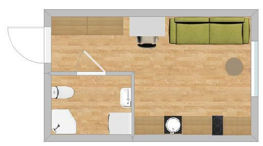 Słoneczne studio z dużymi oknami - Płocka 10