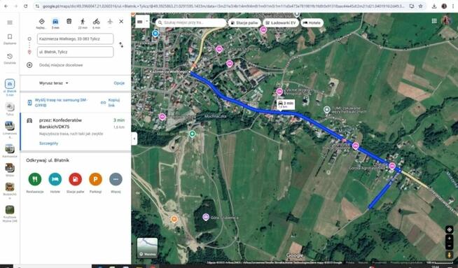 Działka rolna Tylicz 73ar
