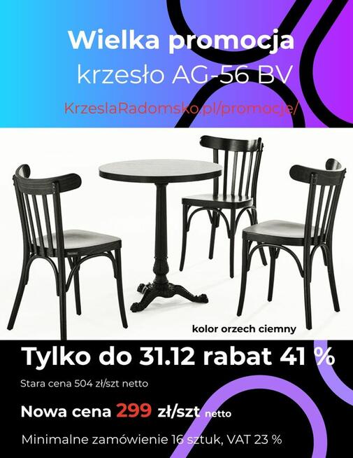 PROMOCJA KRZESŁA GIETE RADOMSKO