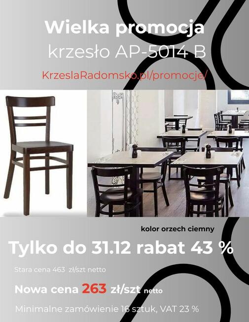 PROMOCJA KRZESŁA GIETE RADOMSKO