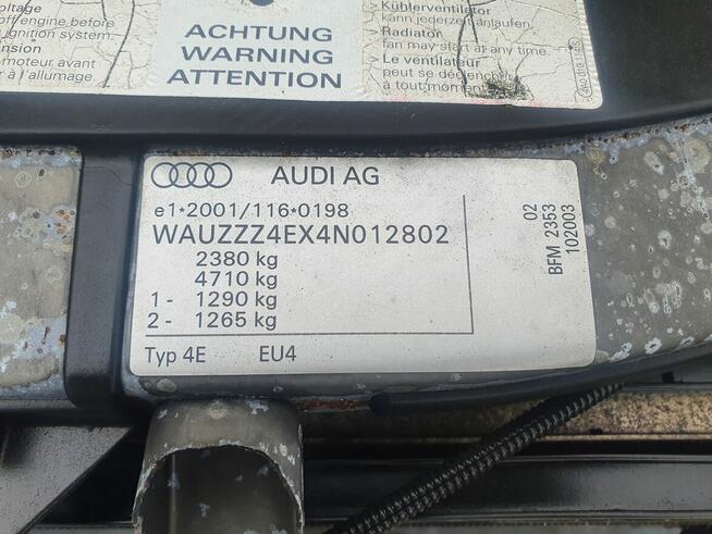 Pas przedni Audi A8 D3 4.2 bfm kompletny chłodnice całość