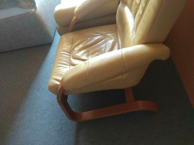 Sprzedam komplet wypoczynkowy z naturalnej skóry