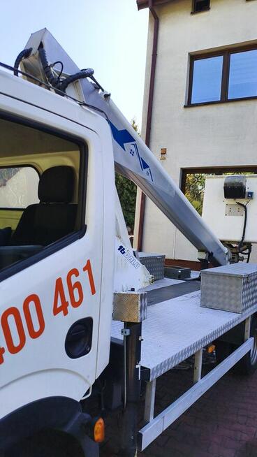 Podnośnik koszowy, zwyżka, reklamy, dekoracje, przycinka