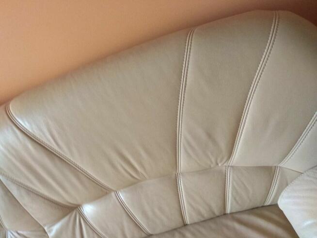 Sprzedam komplet wypoczynkowy z naturalnej skóry