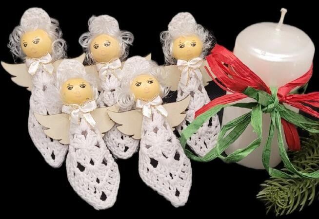 Aniołki na choinkę 5szt