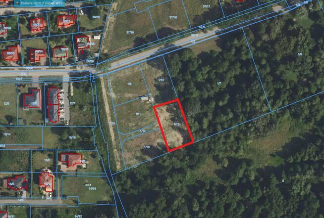 Warszawa/Białołęka: dz. 1213 m² , ul.Wilkowiecka