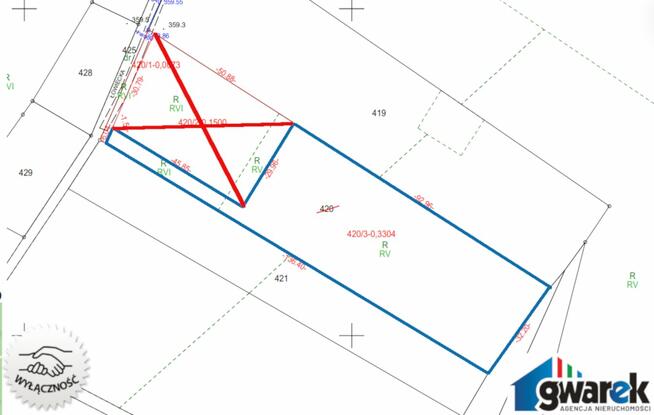 Pejzażowa działka budowlana na Jurze 3304 m2 Hucisko
