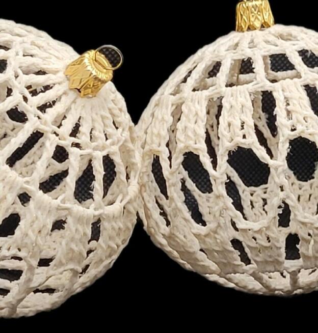 Bombki choinkowe ręcznie wykonane 2szt