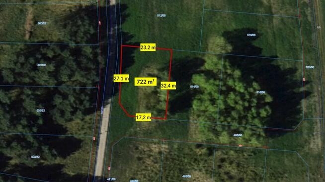 Działka rekreacyjna Panoszów gm. Ciasna, Łąkowa