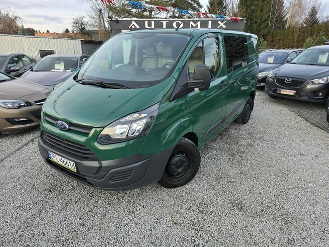 Ford Transit Custom Brygadówka - 6 os. HAK * Skóry * L1H1 * GWARANCJA-Zamiana Automi-x.pl