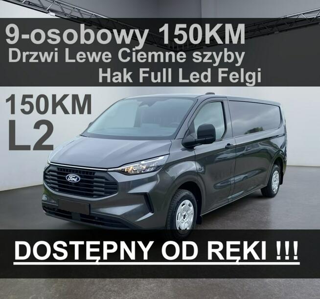Ford Transit Custom L2  Hak 150KM Super Niska Cena !! Dostępny od ręki !! 2065 zł
