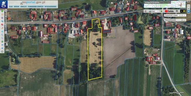 Duża działka z domem do rozbiórki. Piękny teren