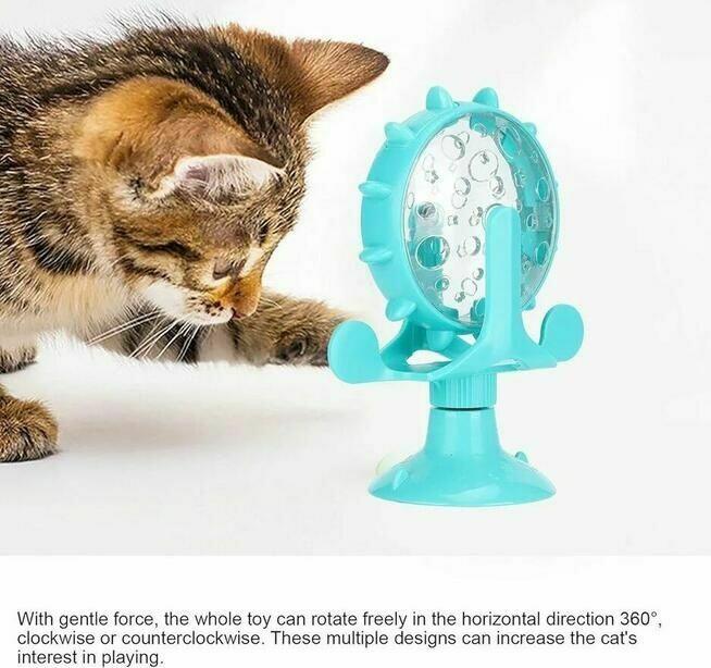 Zabawka dla Psa Kota Zwierząt interaktywna do Karmy kołowrotek