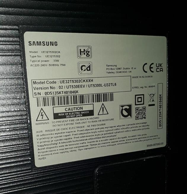 Telewizor Samsung. Stan Perfekcyjny.