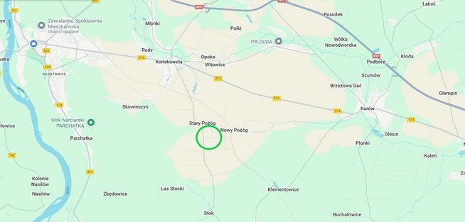Sprzedam działkę budowlaną w Nowym Pożogu