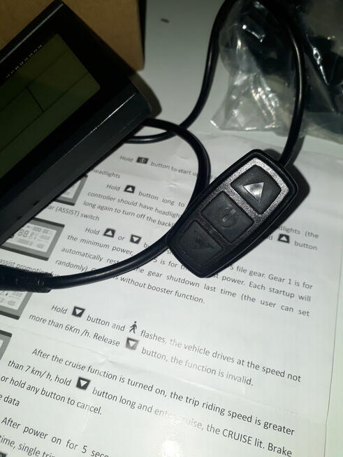 Wyświetlacz LCD do Elektrycznego Roweru.