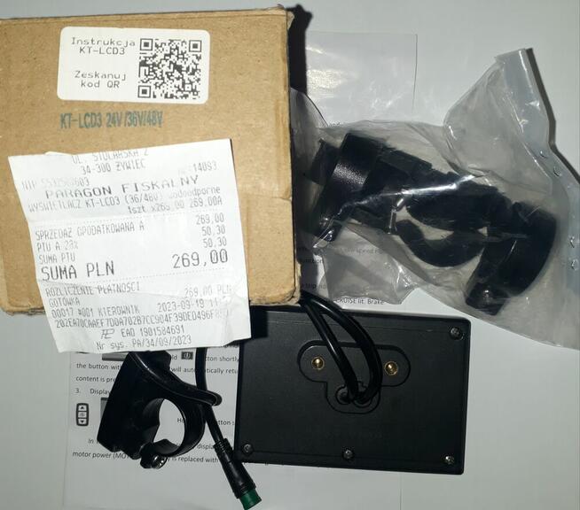 Wyświetlacz LCD do Elektrycznego Roweru.