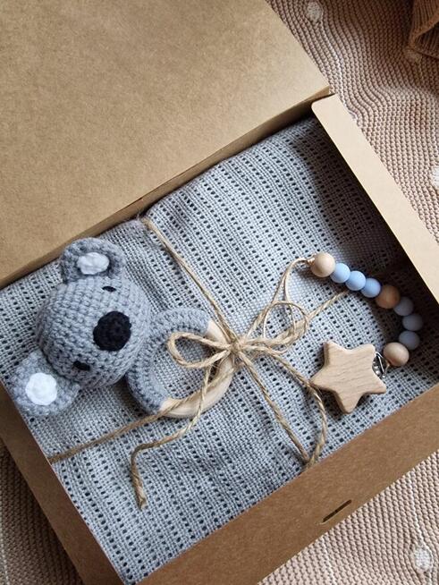 Wyprawka w prezencie, Zestaw 3 szt. niemowlęcy kocyk 100% ba