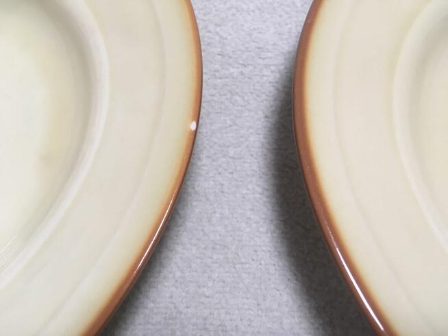 Stare talerz głęboki deserowe Tułowice porcelit PRL