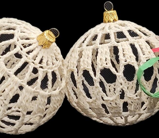 Bombki choinkowe ręcznie wykonane 2szt