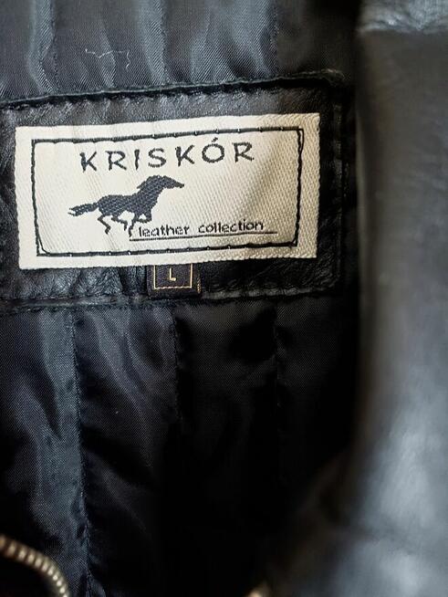 Skórzana czarna kurtka z podpinką