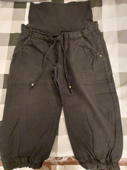 Spodnie ciążowe 3 pary H&M, Bandia roz. 38 + poduszka ciążowa