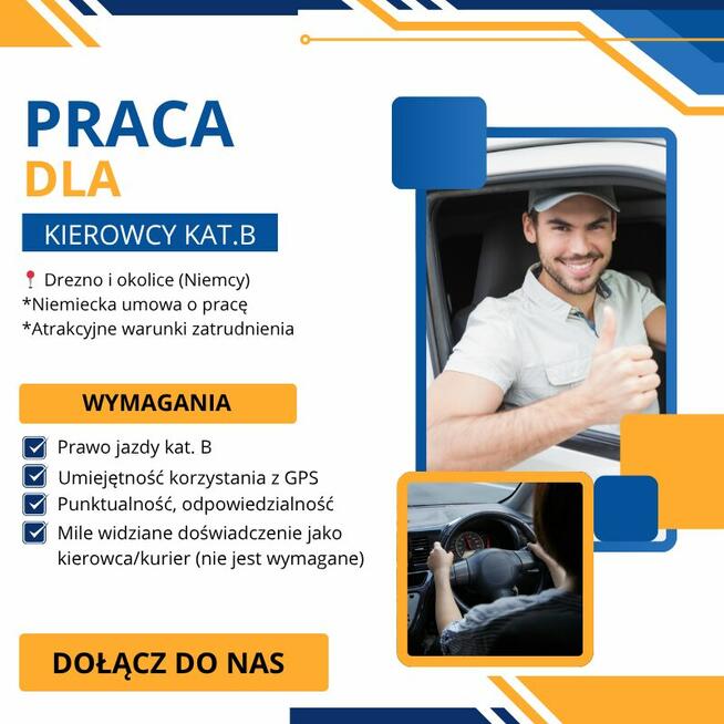 Praca kierowca B1 Drezno bez znajomości języka
