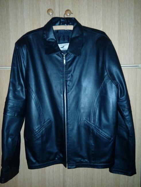 Skórzana czarna kurtka z podpinką