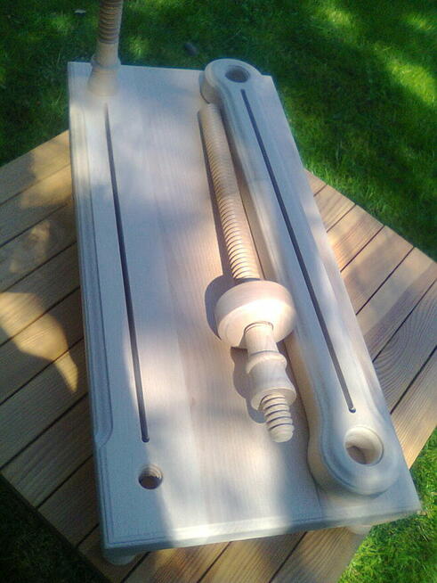 Szywnica introligatorska prasy hebel śruby drewniane nakrętk