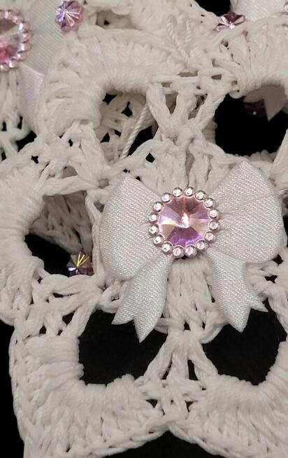 Gwiazdki choinkowe ręcznie wykonane 6szt