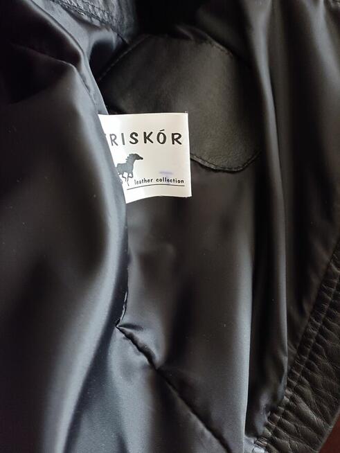 Skórzana czarna kurtka z podpinką