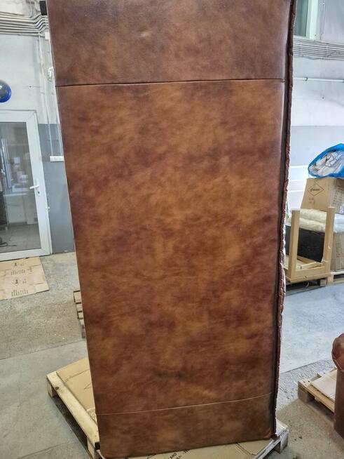 Skórzany zestaw wypoczynkowy sofa i dwa fotele